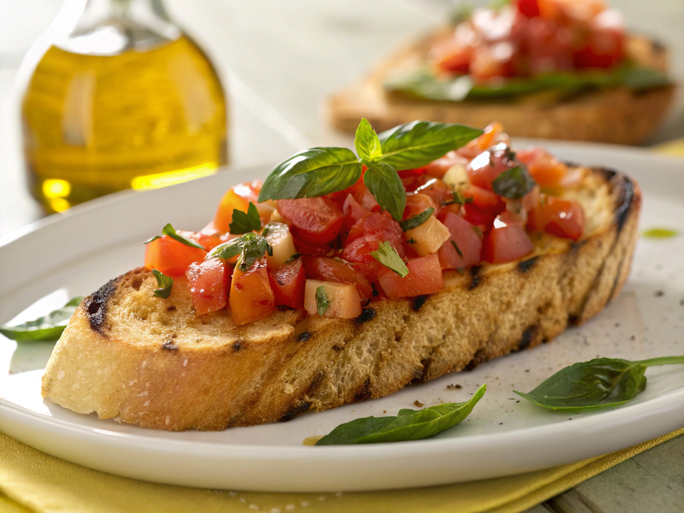 Rustic Bruschetta with Truffle Pesto Rosso finished with TRUFFLITA truffle sauce