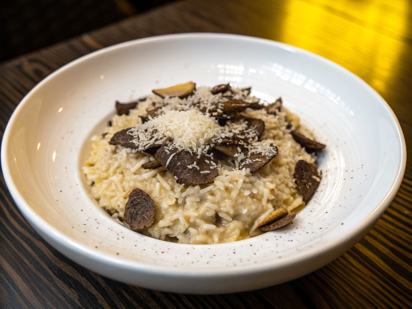 Risotto ai Porcini e Tartufo finished with TRUFFLITA truffle sauce