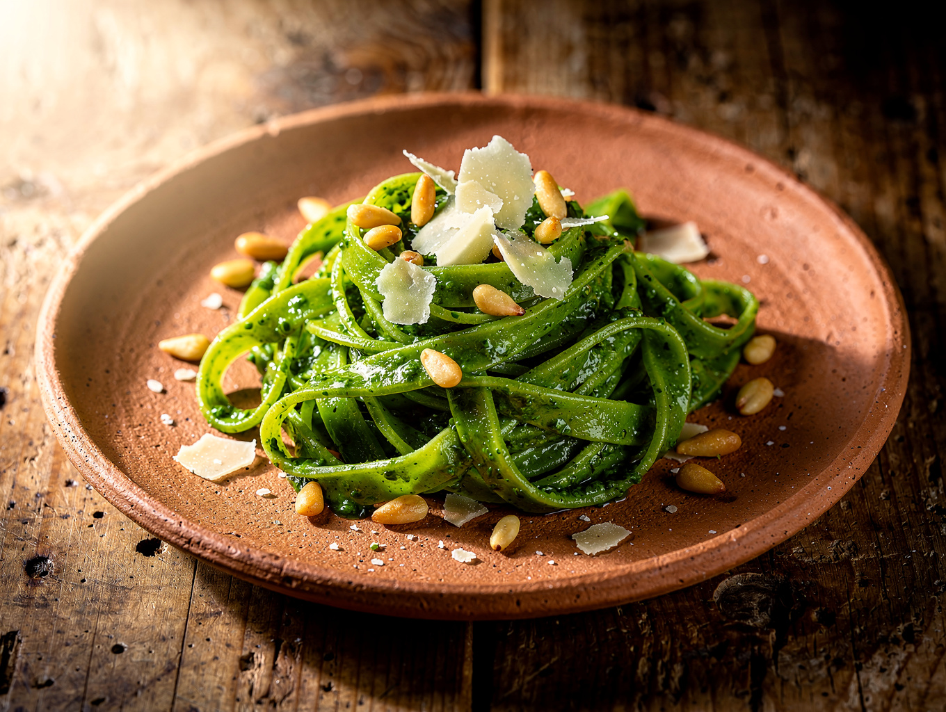 Tagliolini al Pesto di Tartufo finished with TRUFFLITA truffle sauce